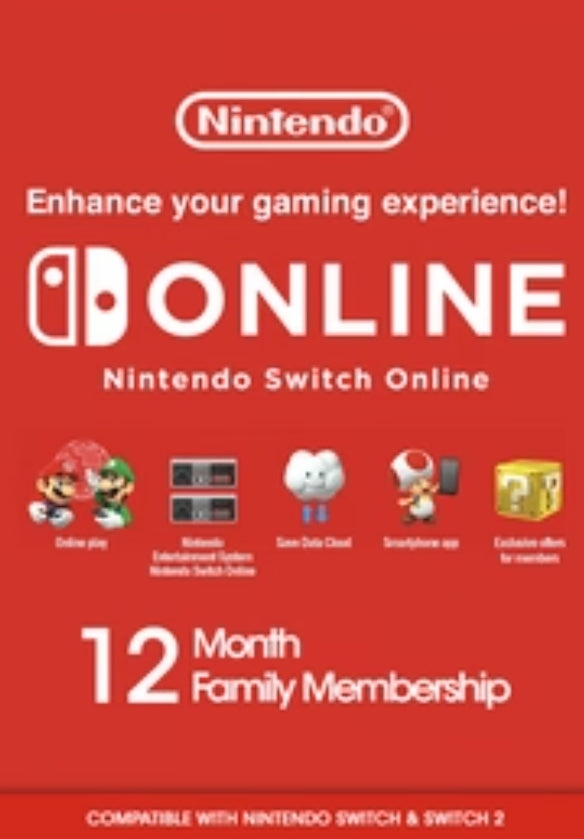 Nintendo Switch Online + Expansion Pack - 12 Months