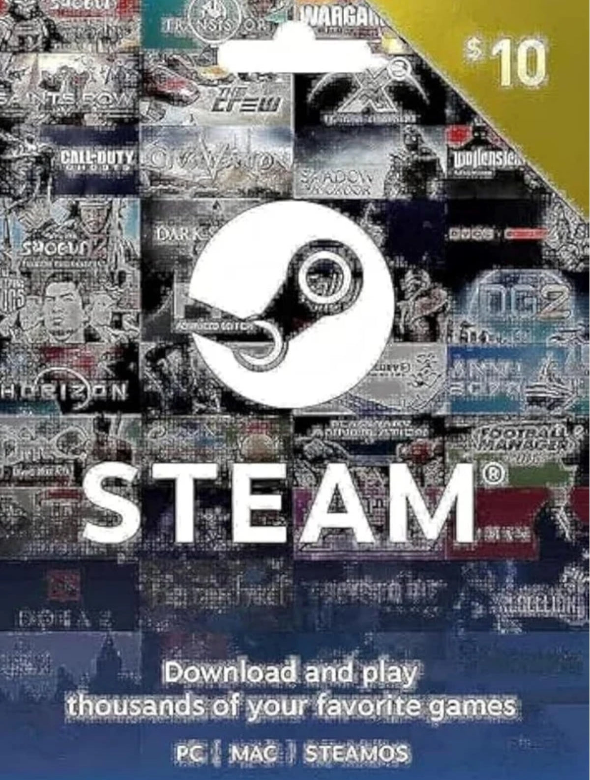 Steam Gift Card - 10 USD